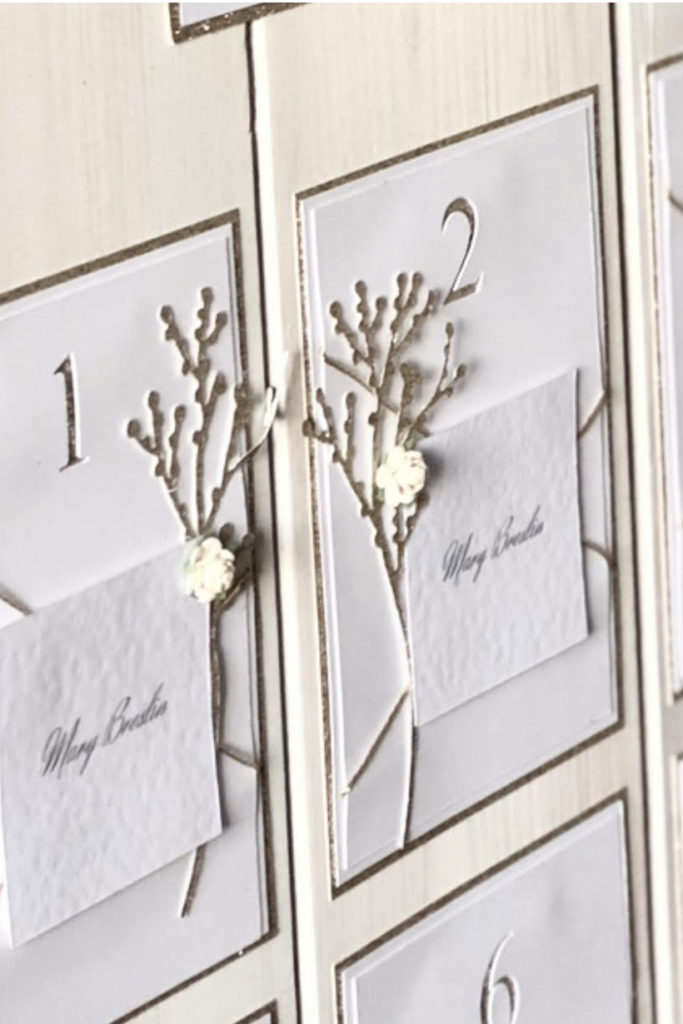 Elegant Gold and Ivory Table Plan